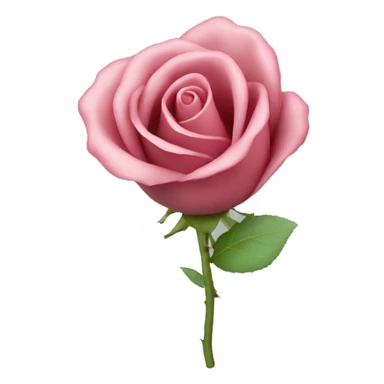 Rolled up rose petal with smoke coming out of it  sticker