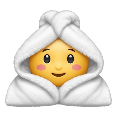 white Towel  sticker