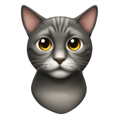 One eyed cat sticker