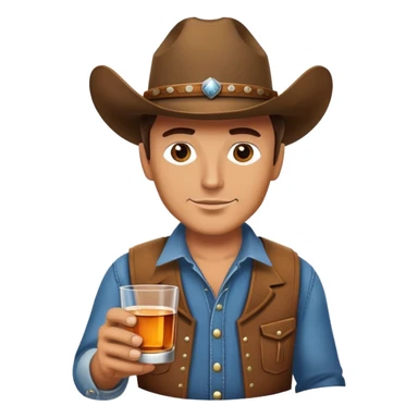 Cowboy Wiskey  sticker