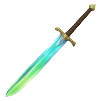 Aurora borealis sword sticker