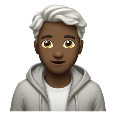 white Soft cute daily act sticker