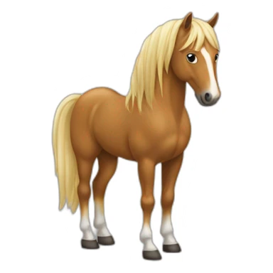 Cheval sur le dos sticker