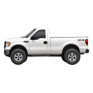 White ford wild track sticker