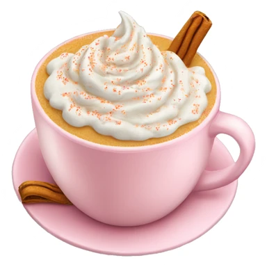 Light pink pumpkin latte with Sprinkling sticker