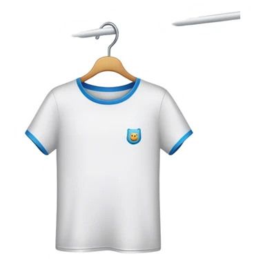 t-shirt on hanger dark sticker