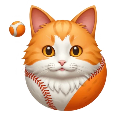 Cat Playing with ball sticker