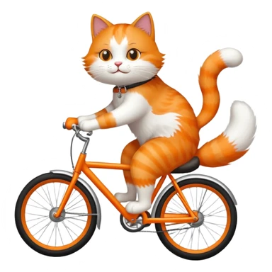 Cat on a bike  sticker