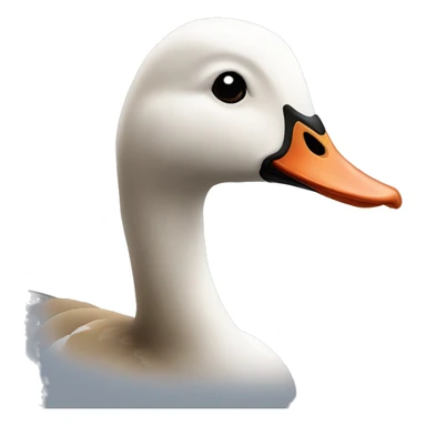 head of goose sticker