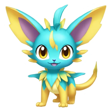 Batch of Shiny Colorful Sparkle-Fakémon-Pokémon-Adoptables Full Body sticker