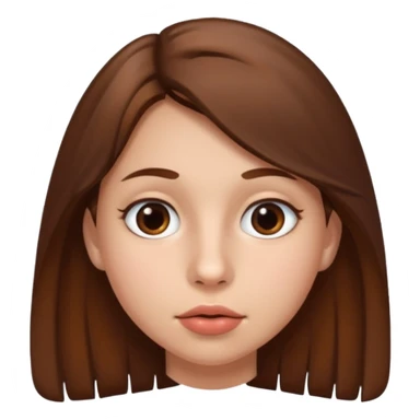 Adolescente mujer, piel clara, lunar arriba de la boca sticker