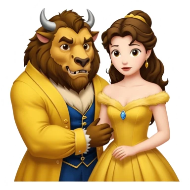 Beauty and the beast sticker