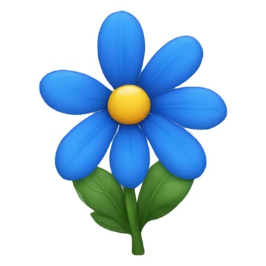 blue-flower sticker