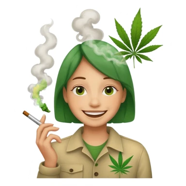 Smoking high sticker