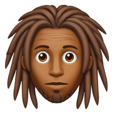 nonchalant dreadhead  sticker