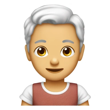 Emziğinin askısı kırmızı olan kız bebek sticker