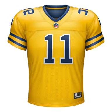 NFL players jersey | need only jersey no 11 in yellow color sticker