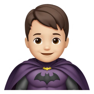 A toddler Batman in capes sticker