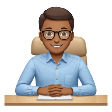 Feeling relaxed and happy at office sticker