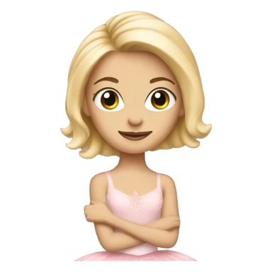 blonde ballerina  sticker