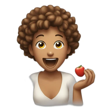 Surprise + joy and cover your mouth with your hand and smile sticker