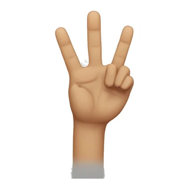 2 HANDS WITH 2 FINGERS DOWN sticker