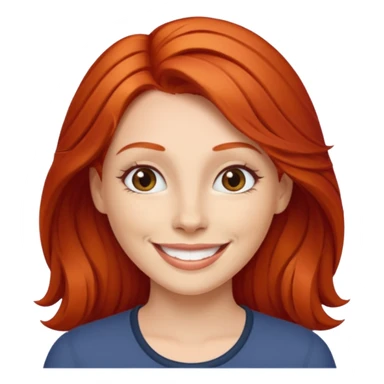 rothaarige frau sticker