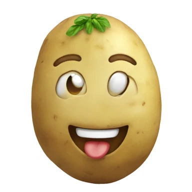 Potato smiling sticker