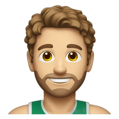 Young guy with brown hair playing pickleball sticker