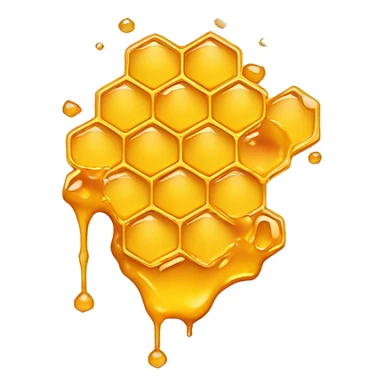 Honeycomb dripping with honey  sticker