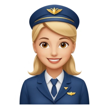 empathy flight attendant woman sticker
