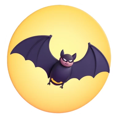 bat signal in the sky sticker