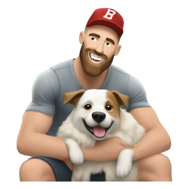 Travis kelce dog sticker
