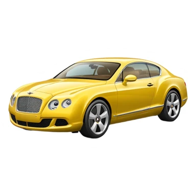 Yellow Bentley sticker