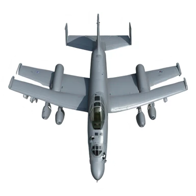 A-10 warthog military plane sticker