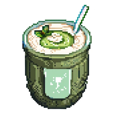 ice matcha latte sticker
