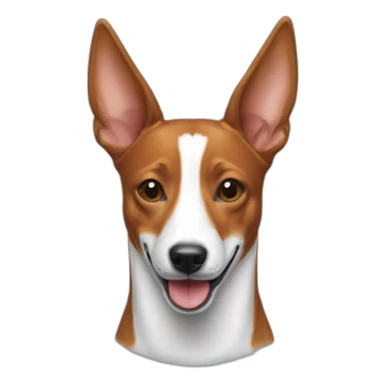 smiling basenji sticker