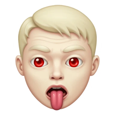 Creepy guy licking lips sticker