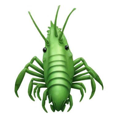 gross green prawn sticker