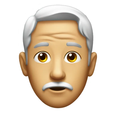 Emoji with side eye and shameful face sticker