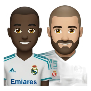 Vinicius avec benzema sticker