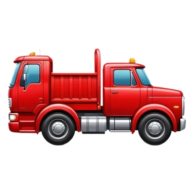 Red low truck  sticker