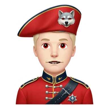 Loyalist Patrick Ferguson at the Revolutionary war Battle of Kings Mountain, with Wolves around him. sticker