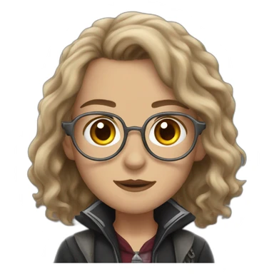 Metal hermione granger sticker