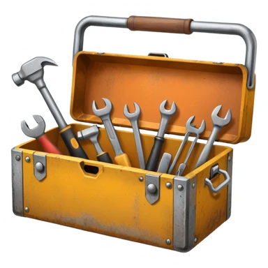 Toolbox with multiple tools sticker