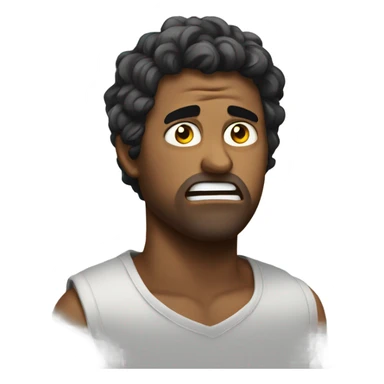 Imagine someone is angry and good mood both mix sticker