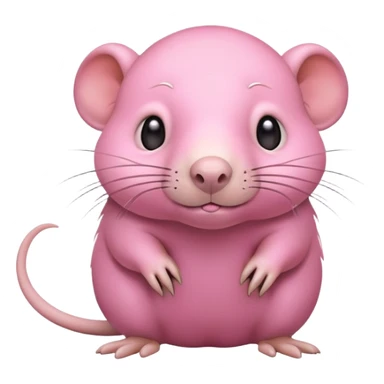 Mole rat with bulging eyes sticker