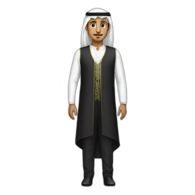 Saudi formal dress man sticker