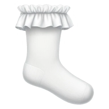 white frilly socks sticker
