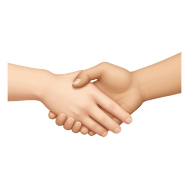 Handshake only hands sticker